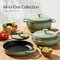 Best Choice Products 6-Piece Enameled Cast Iron Cookware Set, 6QT Dutch Oven W/ Lid, 2QT Skillet W/ Lid, Grill Pan, Grill Press